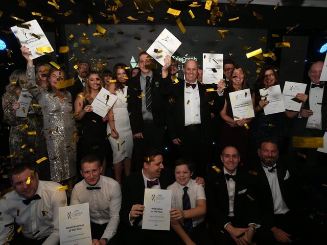 Peterborough Telegraph Business Excellence Awards 2022. The winners group