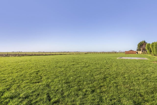 A view of the field at the farmhouse