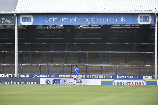 The London Road End terrace. Photo: David Lowndes.