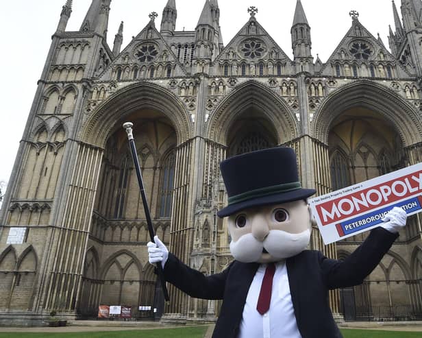 Launch of the Peterborough Monopoly board game at Peterborough Cathedral