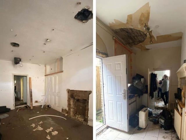 Inside the property on Church Walk.
