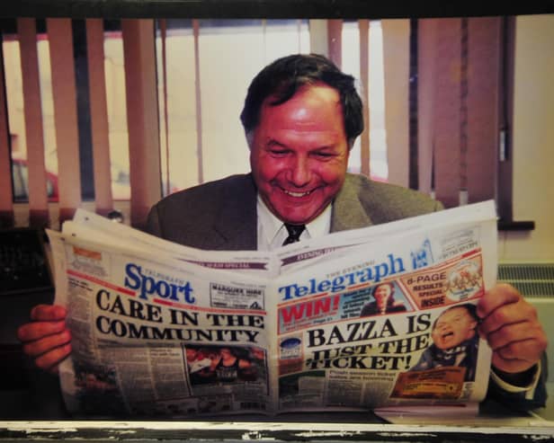 Barry Fry reads all about it in the Evening Telegraph.