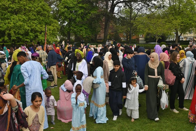 Families gathered to celebrate Eid at Central Park