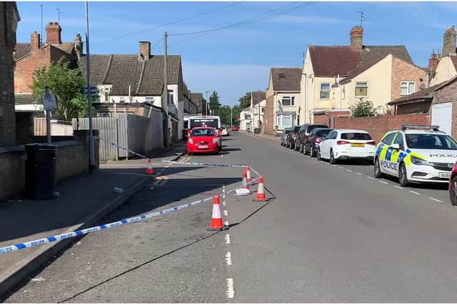 The police cordon is still in place