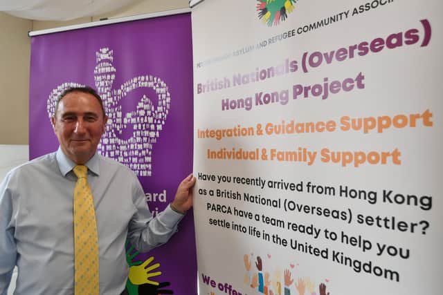 Donald MacLarty, project manager for British Nationals Overseas Hong Kong refugees at Unity Hall.