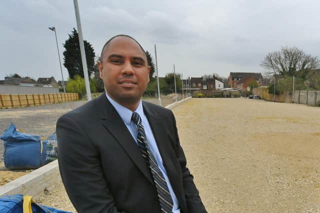 Dr Neil Modha at the Thistlemoor Medical Centre -  the proposed site for a new hydrotherapy pool.