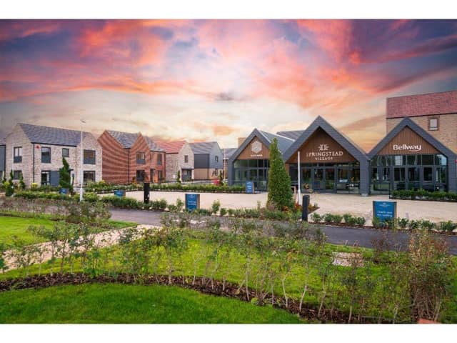 A street scene from Bellway’s Springstead Village development where buyers can get a deposit boost