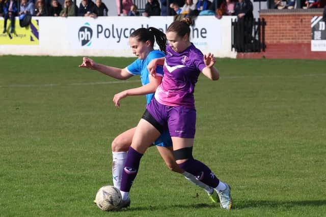 Action from Posh Women v Loughborough Lightning. Photo Jason Richardson.