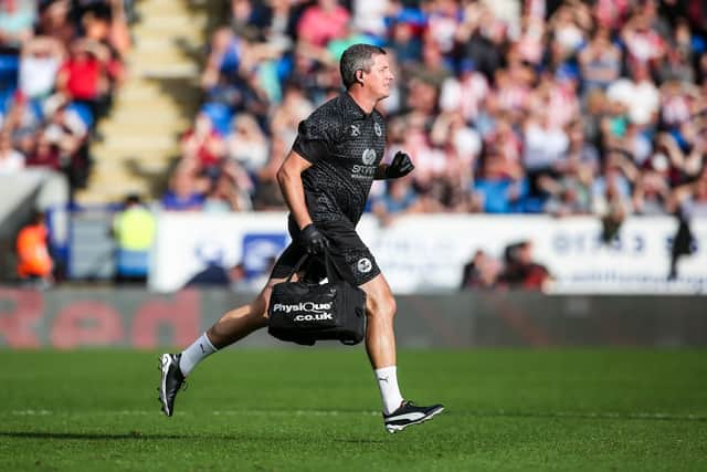 Posh physio Jon Chatfield. Photo Joe Dent/theposh.com