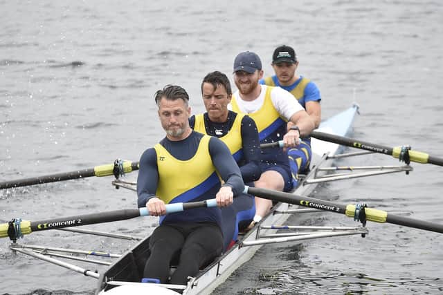A City Rowing Club Masters crew at the Jubilee Regatta. Photo: David Lowndes.