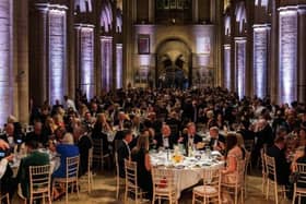 Guests at Cambridgeshire Chamber of Commerce's  centenary celebration at Peterborough Cathedral