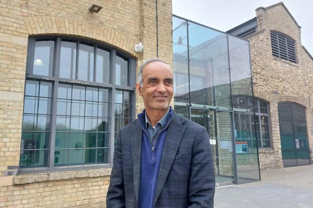 Cllr Mohammed Farooq at Peterborough City Council's Sand Martin House