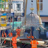 March's Coronation Fountain is being moved from between two lanes of traffic on Broad Street to the pavement to make way for a new roundabout