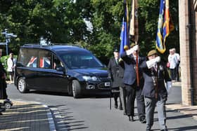 The funeral of Michael Baker at Peterborough Crematorium was attended by ex-Gurkha soldiers