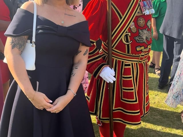 Sienna Hayes-Palmer at the Royal Garden Party