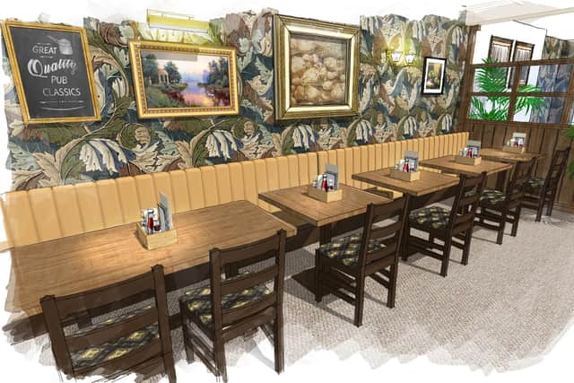 The Sugar Mill pub, Elsea Park, Bourne, is to undergo a refurb - an artist impression of the new look
