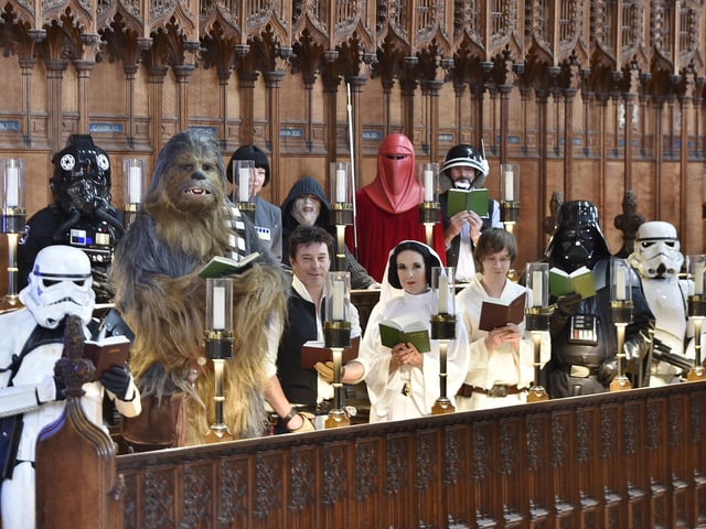 Characters from Star Wars have taken over Peterborough Cathedral!