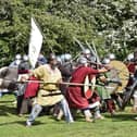 Action from The Viking Festival  at Flag Fen