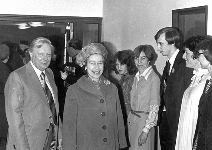 Her Majesty opening The Cresset in 1978. Did you see her?
