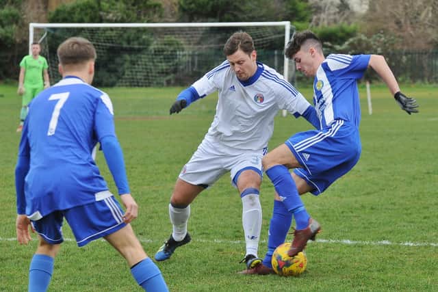 ICA Sports (blue) in action in 2019. Photo David Lowndes.