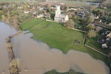 Flooded fields near Peterborough