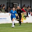New Posh Women player Katie Middleton during the game v Wolves. Photo: Ruby Red Photography