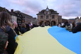Vilgil in Cathedral Square to mark anniversary of Russia's invasion
