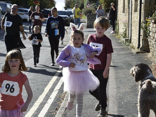Plenty of families took part in the race