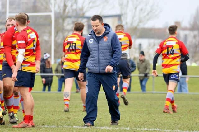 Shane Manning will step down as head coach at Peterborough RUFC at the end of the season. Photo David Lowndes