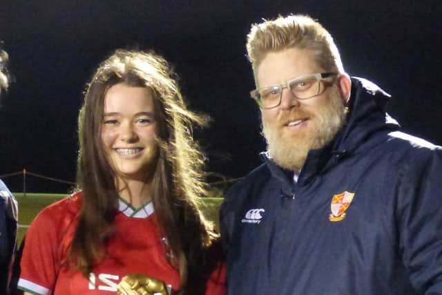 Lucy Dangerfield with Lee Clarke.