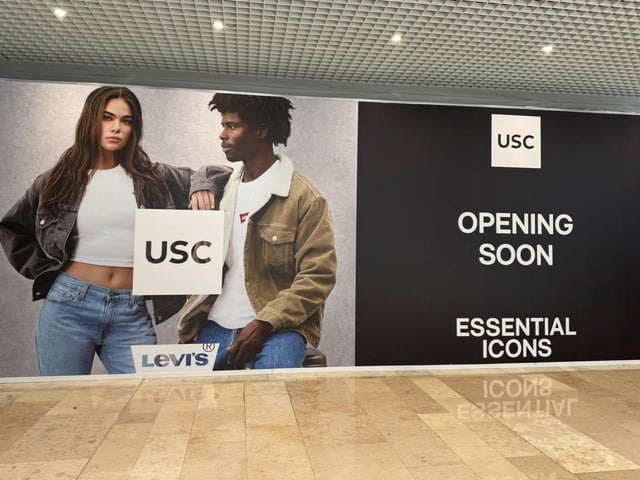 New hoardings have been installed.