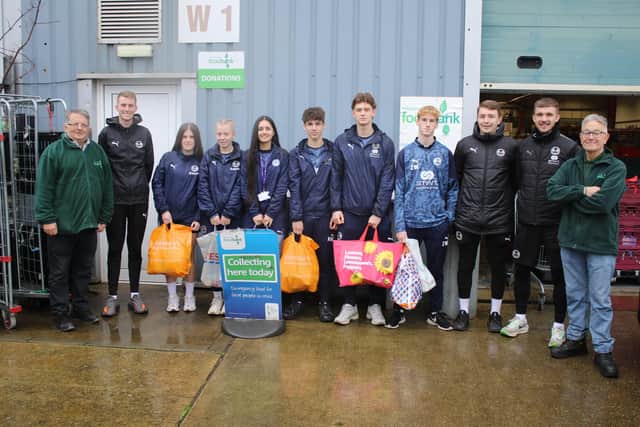 Peterborough United Foundation’s Football & Education Programme players.