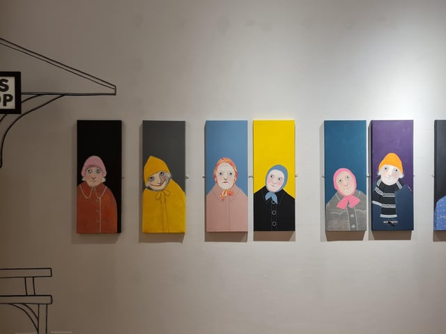 Ann Bellamy's Don't YOU Look Smart exhibition at Peterborough Museum and Art Gallery until December 16
