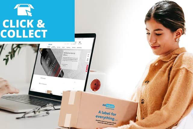 The new Click & Collect service at AA Labels has helped drive up sales by 20 per cent over a year.