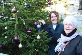 Zoe and her mum Gillian who has donated the tree in memory of her husband Brian 