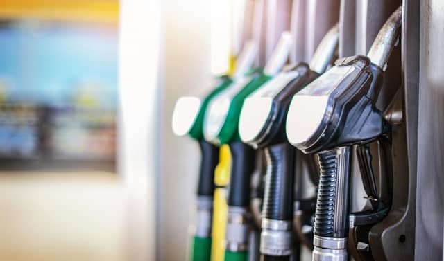 The cost of fuel varies across the city