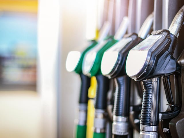 The cost of fuel varies across the city