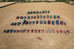 The Barry Gowler Memorial Tractor road run. Pic: Martin @ Aerial View Farming