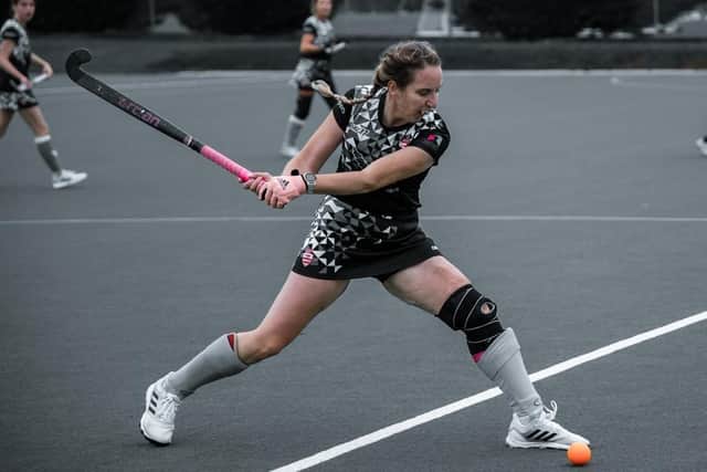 Becky Warters in action for Bourne Deeping against Kettering.