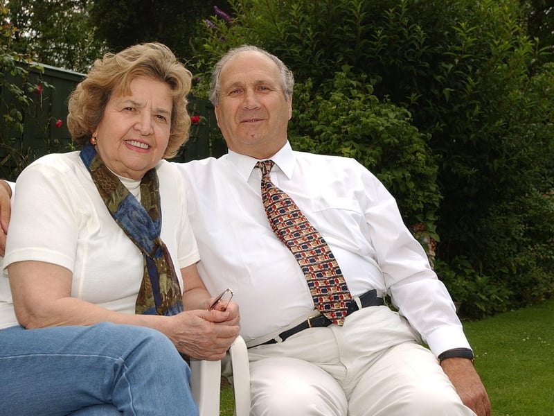 Carlo and his wife Edmonda Broccoli, who got married for the third time to celebrate 50th wedding anniversary.