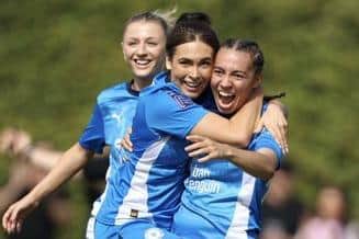 Evie Driscoll-King scored a crucial goal for Posh Women at Notts County.