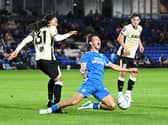 Harry Leonard wins a penalty for Posh against Ipswich Under 21s. Photo David Lowndes.