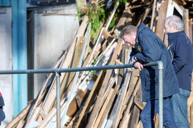 Peterborough Lions chairman Andy Moore looks on at Old Laurentians. Photo: Mick Sutterby.