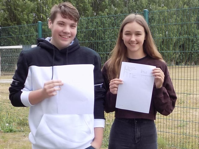 Cory Cuthbert and Abbie Brown from The Deepings School
