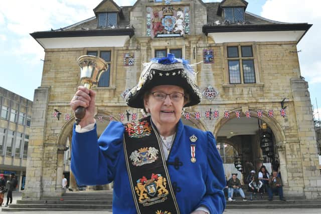 Peterborough town crier Pearl Capewell
