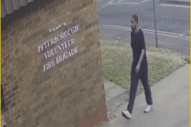 Police are looking to speak to this man in connection with the incident