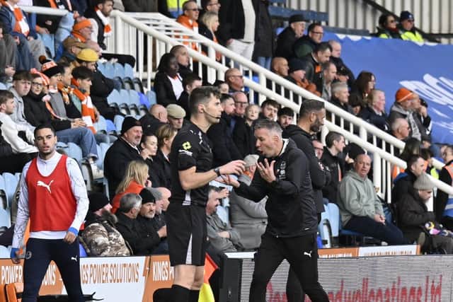 Darren Ferguson during his last game in charge as Posh manager. Photo David Lowndes.