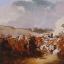 Painting of Oliver Cromwell at the Battle of Naseby by Abraham Cooper, 1860