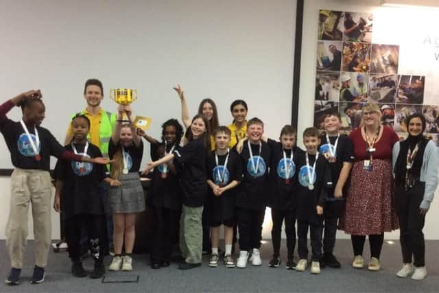 School pupils celebrate win at first Lego league competition in Peterborough