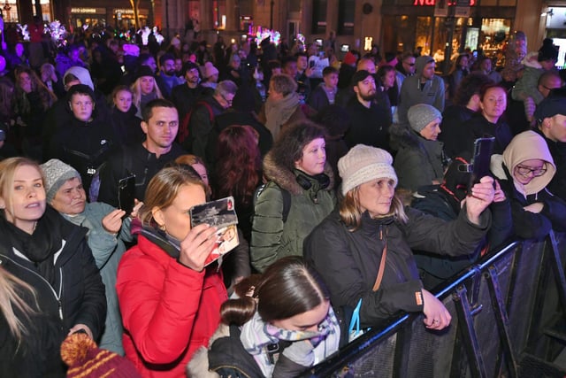 Christmas lights switch on in the City Centre  2022